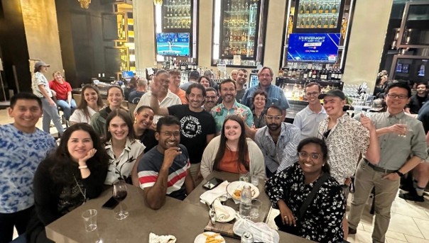 A group of UGA students gather at ASHS 2025 in New Orleans, LA.